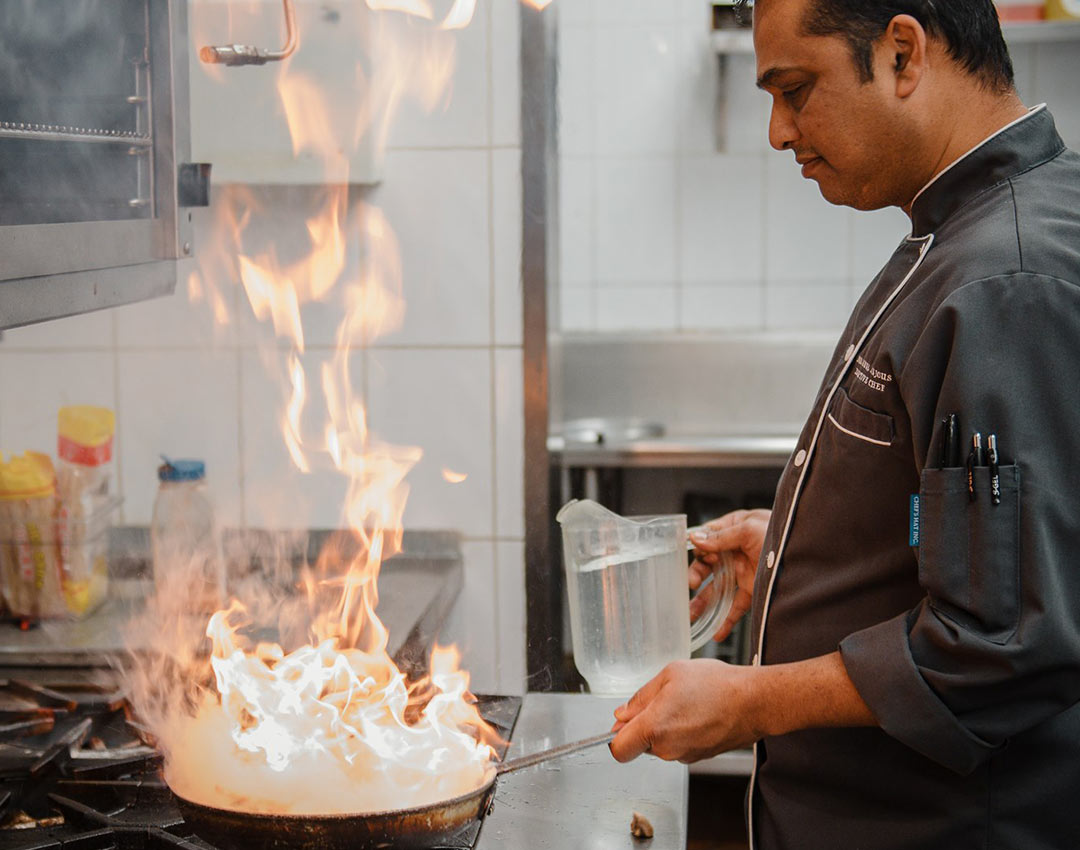 Chef Immanuel at Work